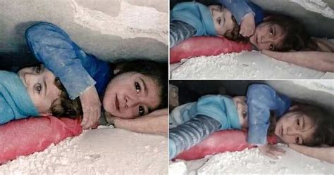 After 17 Hour Earthquake In Syria 7 Year Old Girl And Her Brother