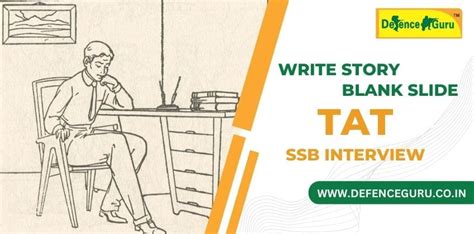 How To Write Story For Blank Slide In Tat Of Ssb Interview