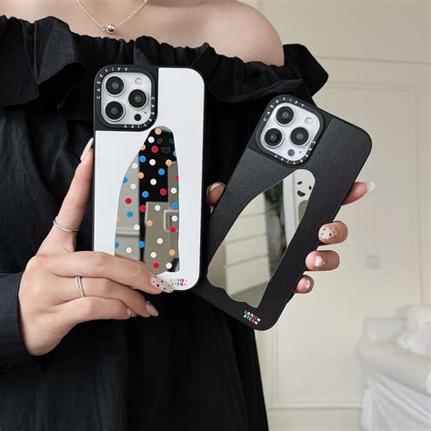 Casetify เคสโทรศัพท์มือถือ ซิลิโคน ชุบกระจก ลาย Ghost สําหรับ เคสไอโฟน