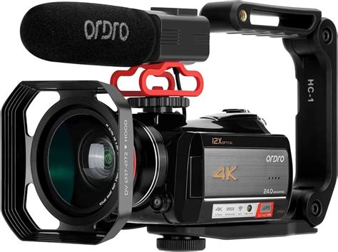 Ordro K Camcorder Video Camera Ultra P Fps Vlog Camera X