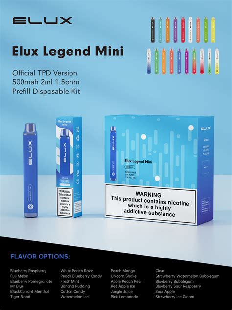 Elux Legend Mini Disposable Vape Pod For Legion Of Vapers