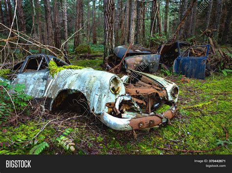 Two Abanded Old Cars Image And Photo Free Trial Bigstock