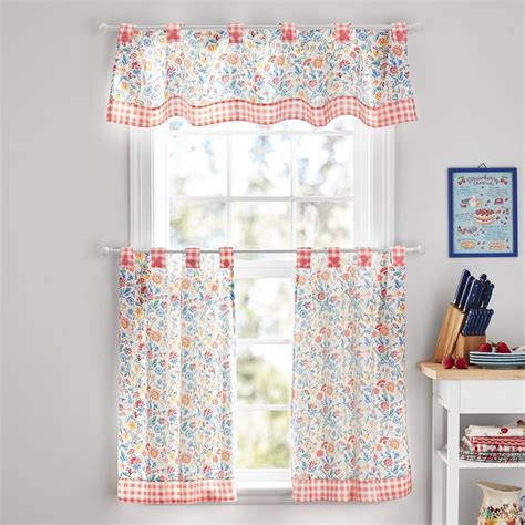 The Pioneer Woman Mazie Piece Floral Tier Valance Set Walmart