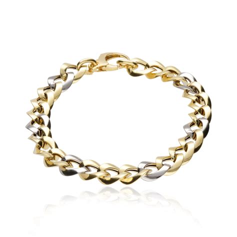 Pulsera Barbada Audrey Oro Bicolor 18k