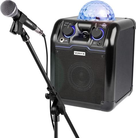 Vonyx Sbs B Karaokeset Met Bluetooth Echo En Microfoon Met