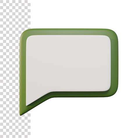 Icono De Cuadro De Chat 3d Archivo PSD Premium