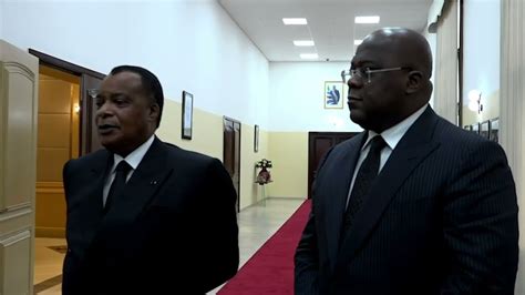 Denis Sassou Nguesso Chez Felix Antoine Tshisekedi Le Youtube