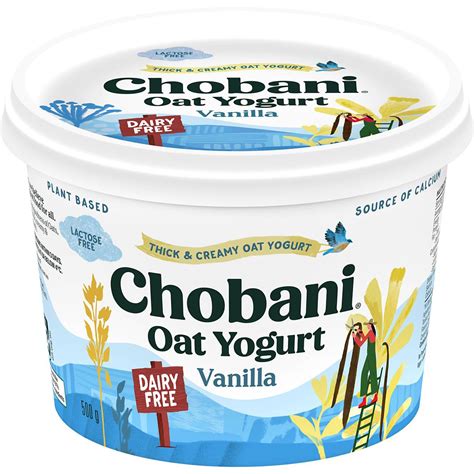 Chobani Oat Yogurt Vanilla Dairy Free 500g | Woolworths