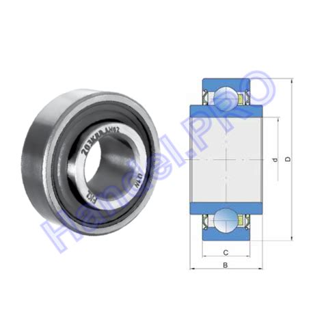 Подшипник INA 203-XL-KRR-AH02 (16,26x40x18,29) - характеристики ...