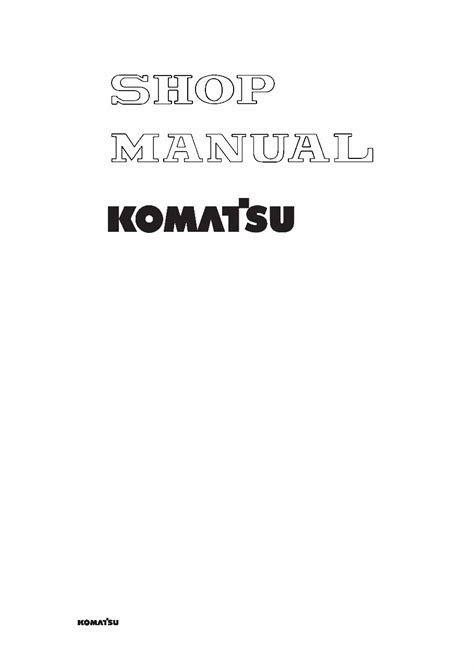 Komatsu Pc160lc 7k Pc180lc 7k Hydraulic Excavator Service Repair Manual