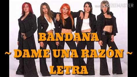 Bandana Dame Una Razón Letra YouTube