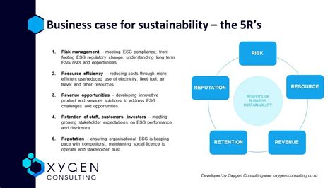 The Business Case For Sustainability R S Oxygen Consulting