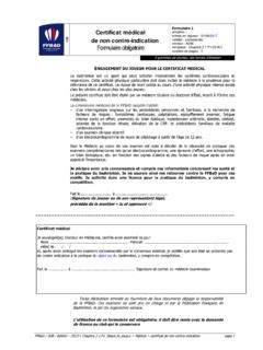 Formulaire Certificat M Dical Ffbad Org Formulaire Certificat M