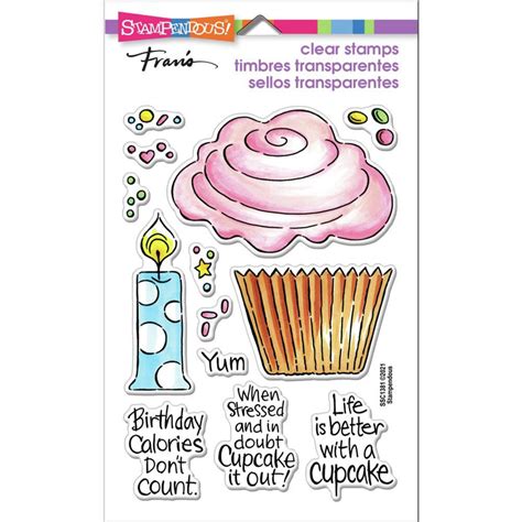 Stampendous Perfectly Clear Stamps Pop Cupcake Craftonline