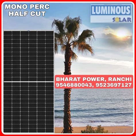 Luminous 445w24v Mono Perk Half Cut Solar Panel At Rs 18765piece