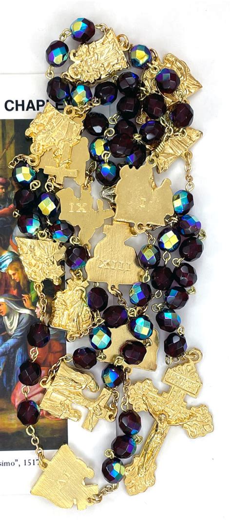 Gold Stations Of The Cross Chaplet 55 99 OLOG Rosaries