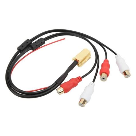 Akozon C Ble Adaptateur D Entr E Auxiliaire Rca Adaptateur De Sortie De