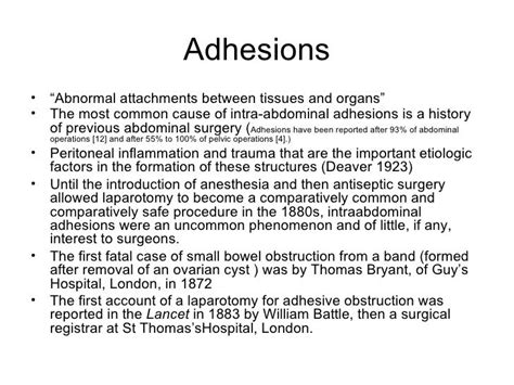 Laparoscopic Adhesiolysis