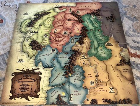 Lord of the Rings Risk Middle Earth Board Game Replacement Original ...