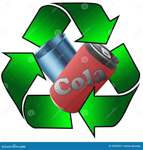 Recycled metal cans stock illustration. Illustration of conscience