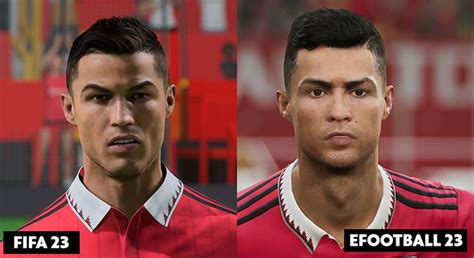 FIFA 23 x eFootball veja comparativo gráfico de faces no PS5 fifa ge