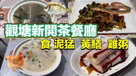 觀塘新開茶餐廳 食 泥猛 黃鱔 雞粥｜貴妃雞粥｜炸両｜油鹽水泥猛｜豉椒炒黃鱔｜ Youtube