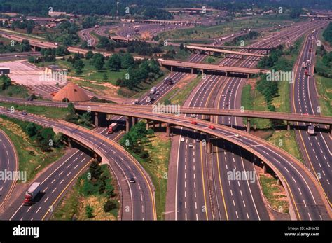 Aerial Of Nj Turnpike Stock Photo Alamy