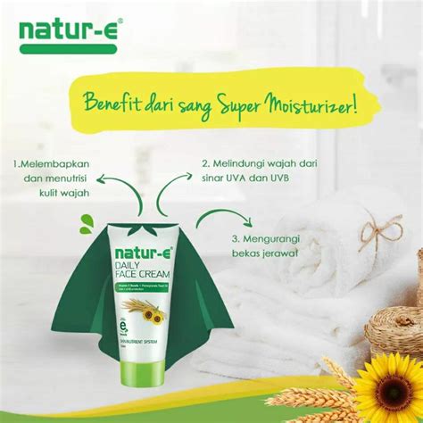 Jual NATUR E DAILY FACE CREAM 50ML DIJAMIN ORIGINAL 100 Shopee Indonesia