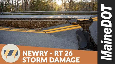 Route Newry Storm Damage Assessment Aerials Mainedot Youtube