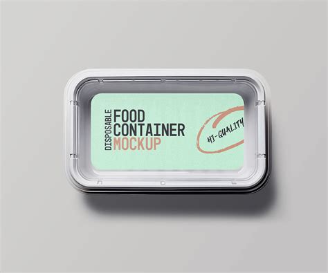 Disposable Food Container Free Mockup Free Mockup World