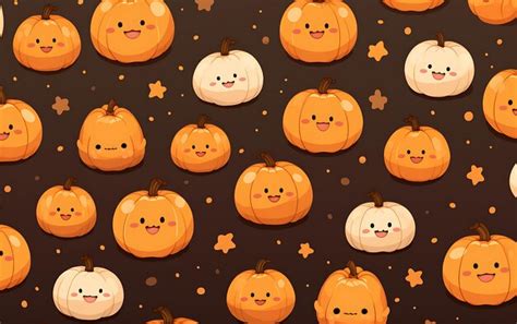 Premium AI Image | Japanese cute pumpkin repeated patterns anime art ...