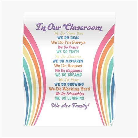 "Classroom Poster We Are Family" Poster for Sale by JasonWendland ...