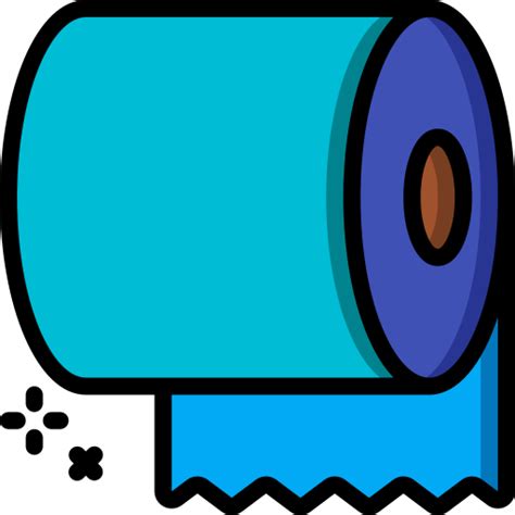 Toilet Paper Basic Miscellany Lineal Color Icon
