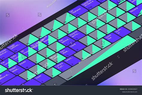 Keyboard Buttons Layout Template Letters Motion Stock Vector (Royalty Free) 2209420927 ...