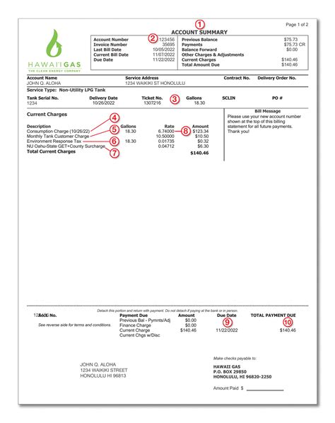 Understanding Your Gas Bill | Hawaii Gas
