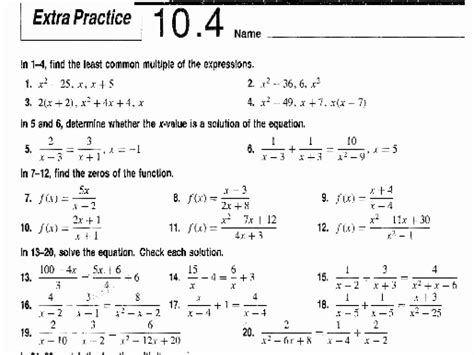 Radical Equations Worksheet With Answers - Equations Worksheets