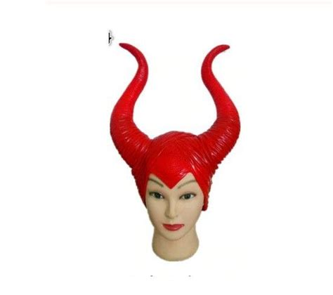 Headpiece Latex Maleficent Horns Adult Women Halloween Party Costume