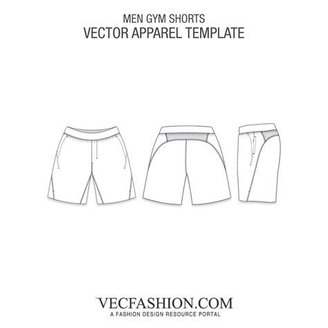 Blank Clothing Templates Of Swimming Shorts Vector Image On Vectorstock Artofit