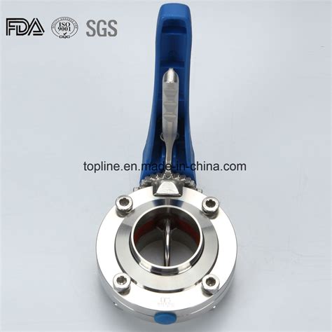 Sanitary Stainless Steel Butterfly Valve With Butt Weld Ends China