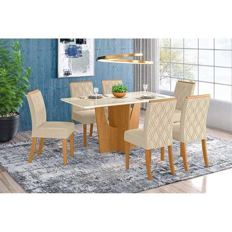 Conjunto Mesa Jantar Henn Vertice Com 04 Cadeira Maris 1200 X 900