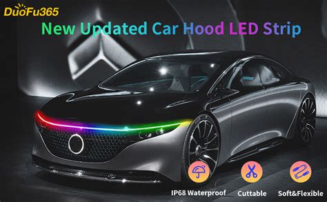 Amazon Exterior Car Led Hood Light Strip Rgb Multicolor Dynamic