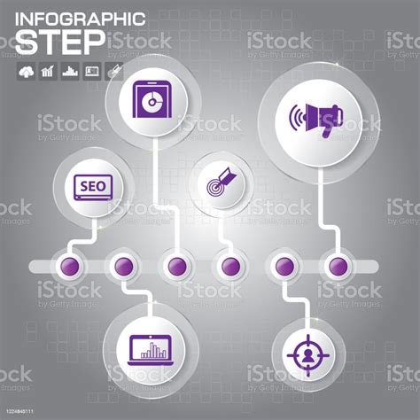 業務向量插圖的 5 個步驟資訊圖設計項目向量圖形及更多數據圖片 數據 時間線 視覺教具 信息圖形 Istock
