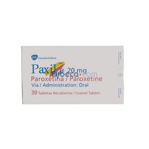 Paxil Glaxo 20 Mg Unidad Fybeca