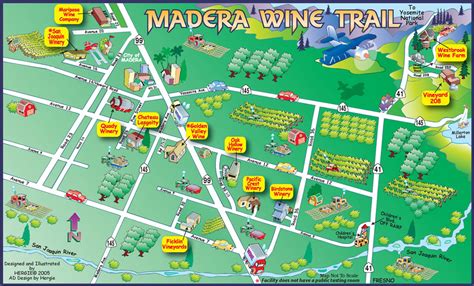 Madera wine map - madera california • mappery