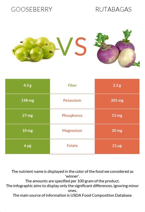 Gooseberry Vs Rutabagas In Depth Nutrition Comparison