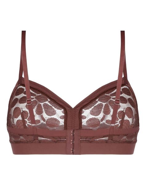 Eres Feminin Wireless Floral Lace Bra Farfetch