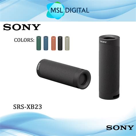 Sony SRS-XB23 EXTRA BASS Wireless Portable Speaker IP67 Waterproof BLUETOOTH & Built In ...