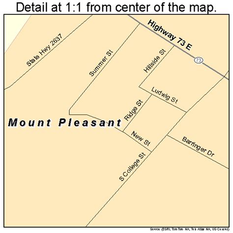 Mount Pleasant North Carolina Street Map 3745140