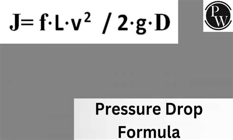 Pressure Drop Formula, Definition, Solved Examples