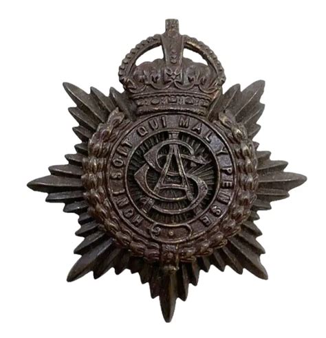 Ww1 British Officers Osd Army Service Corps Cap Badge £3468 Picclick Uk